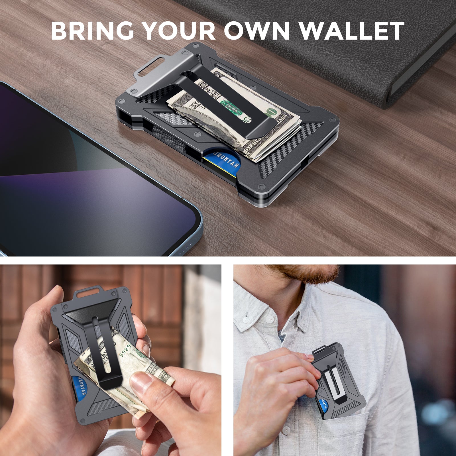 AHASTYLE WG90 Badge Holder Wallet with Lanyard Aluminium Alloy RFID Blocking Office ID Card Holder AHASTYLE WG90 Badge Holder Wallet with Lanyard Aluminium Alloy RFID Blocking Office ID Card Holder